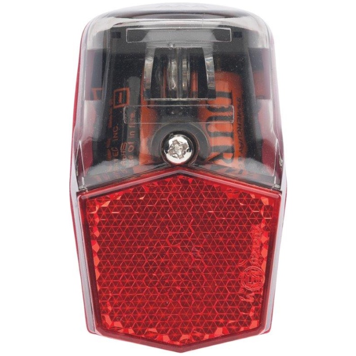 Axa led achterlamp batterij run compact spatbordmo Rood - Afbeelding 3