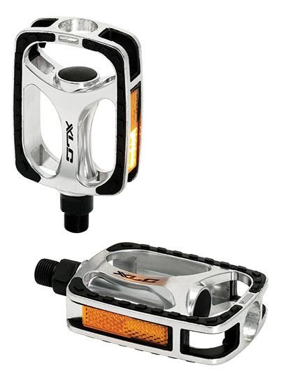 Xlc PEDAAL COMFORT ANTI ALM/PVC ZI/ZW STEL PDC03 Zilver/Zwart