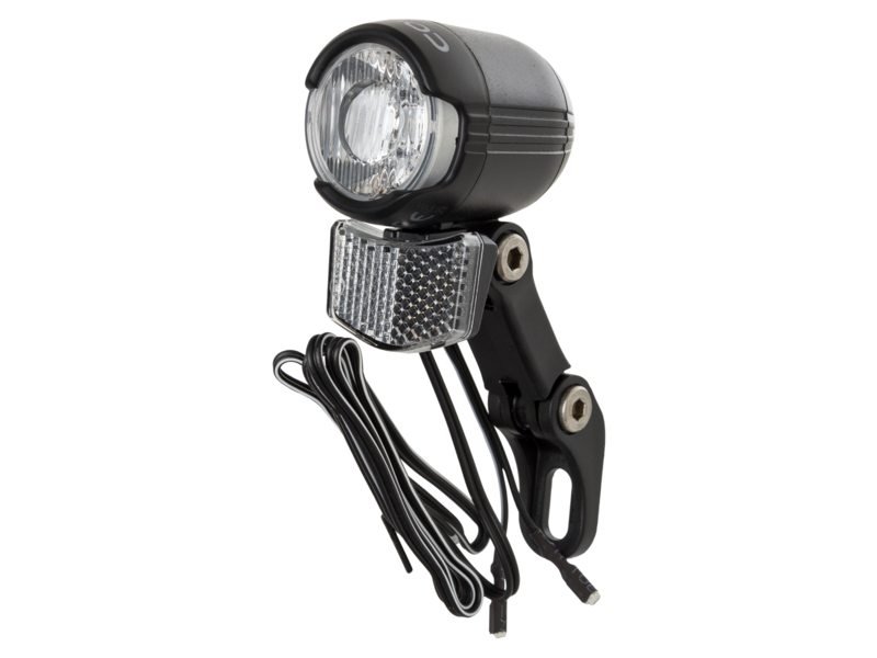 Cordo lamp led koplamp shiny 40 40 lux dynamo Zwart