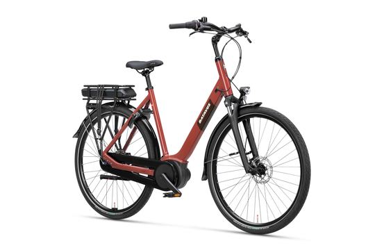 Batavus Altura E-Go Plus N7 Rood Bruin Glans LAGEINSTAP 2024