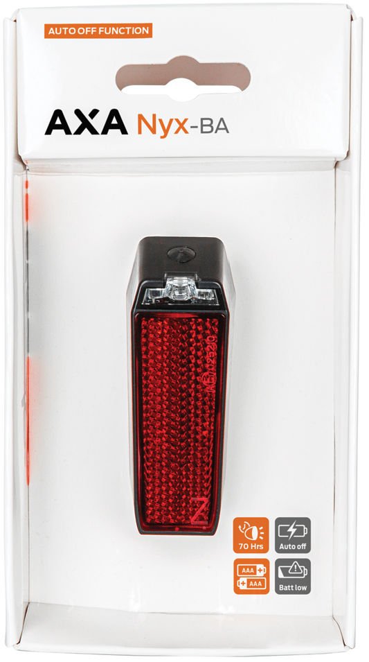 Axa achterlamp nyx batterij auto off Rood