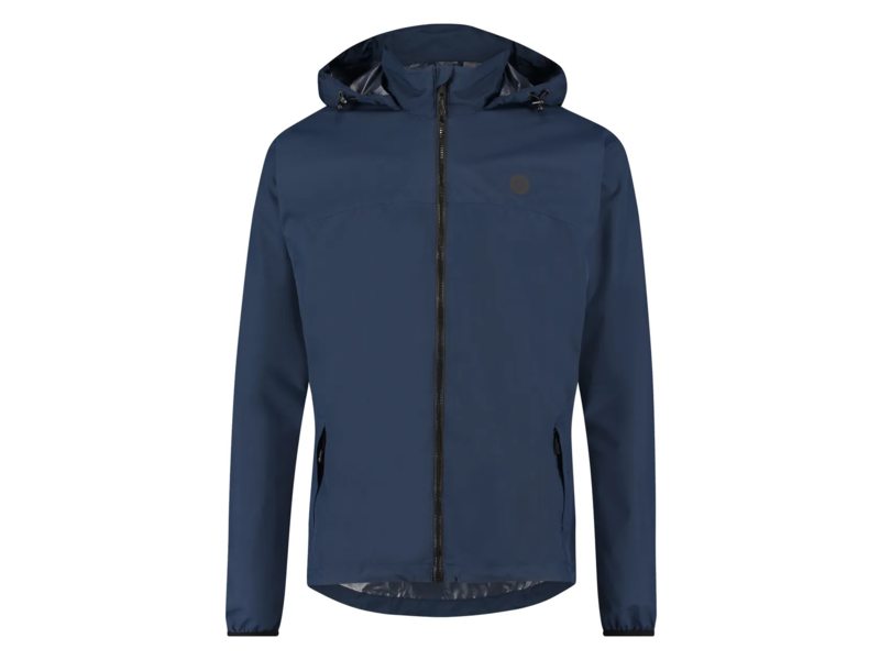 Agu go rain jacket essential navy blue Blauw