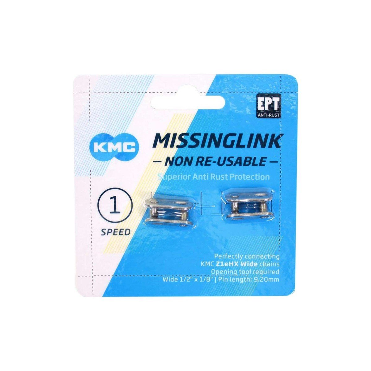 Kmc kettingschakel singlespeed m-link z1ehx 1/2x1/ Zilver - Afbeelding 4