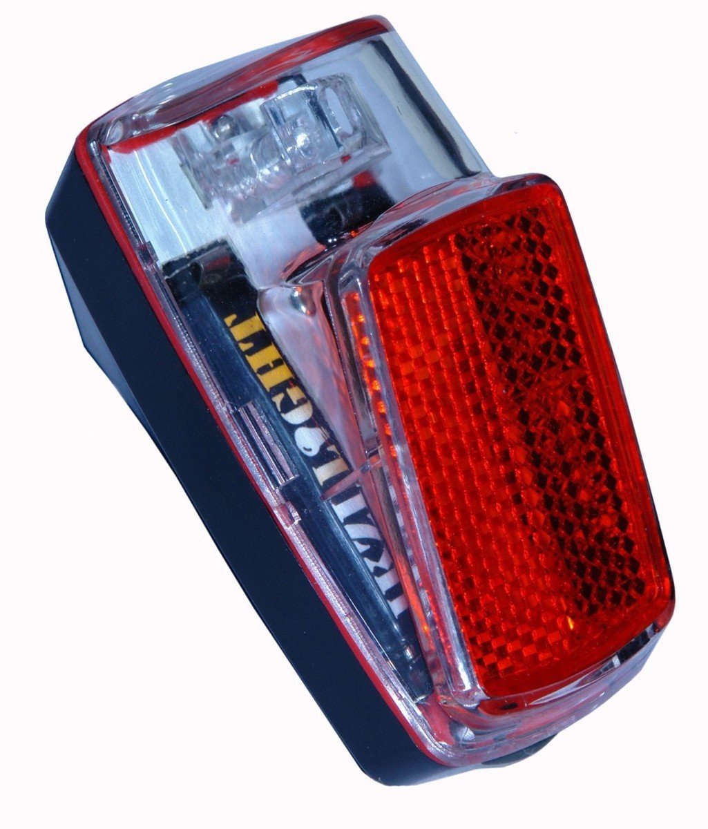 Ikzi Lamp a led light 1led spatbord achterlicht Rood - Afbeelding 2