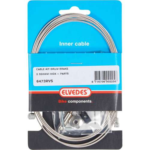 Elvedes rem binnenkabel rvs 2 nippels +inbus draad - Afbeelding 2