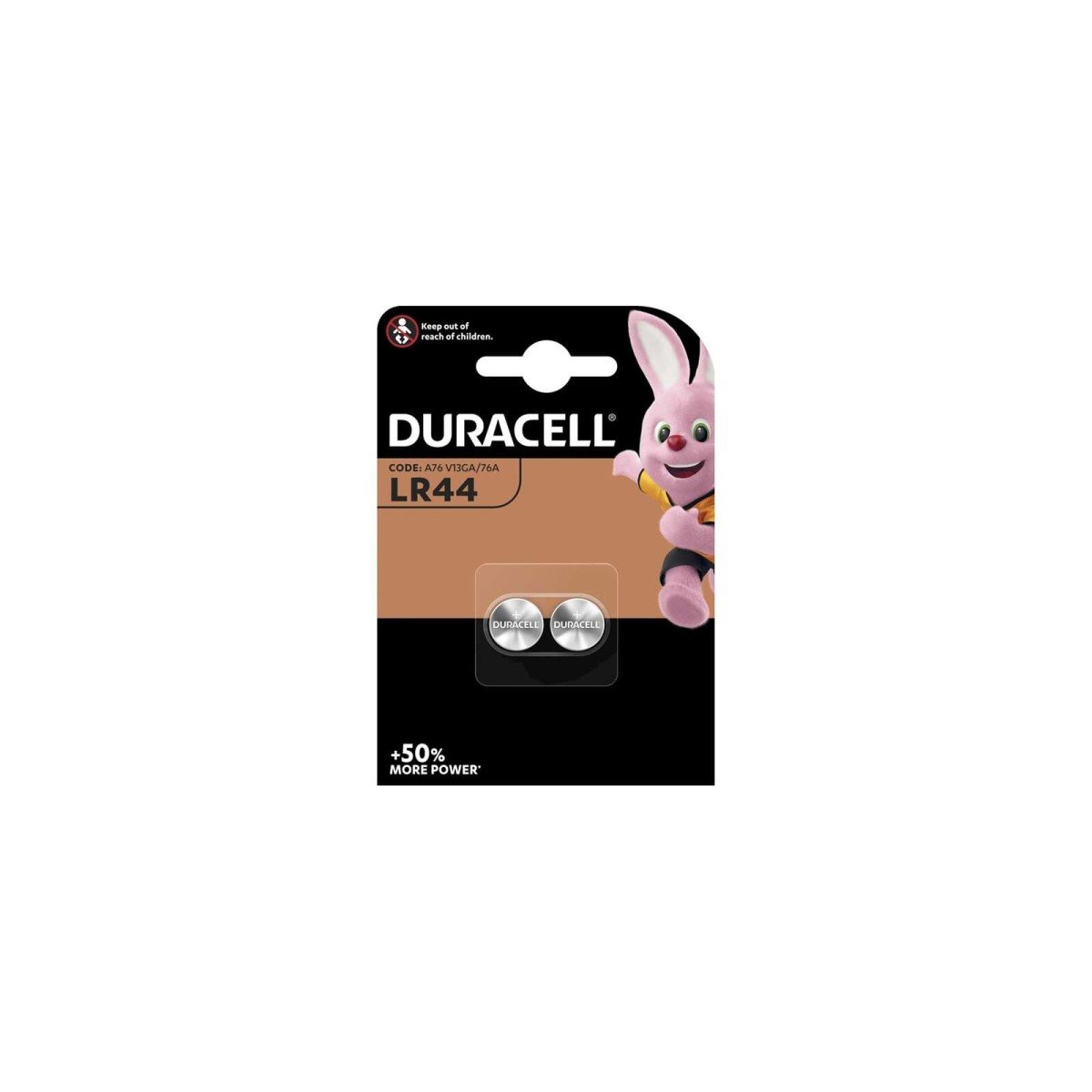 Duracell batt LR44 1.5V krt (2)