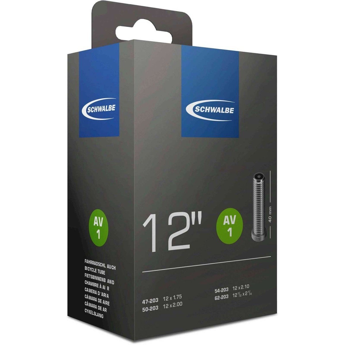 Schwalbe AV1 recht (12 1/2x2 1/4) 10405310 Zwart