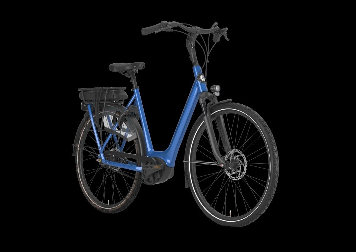 Gazelle Orange test e-bike Tropical Blue Glans Dames 2025