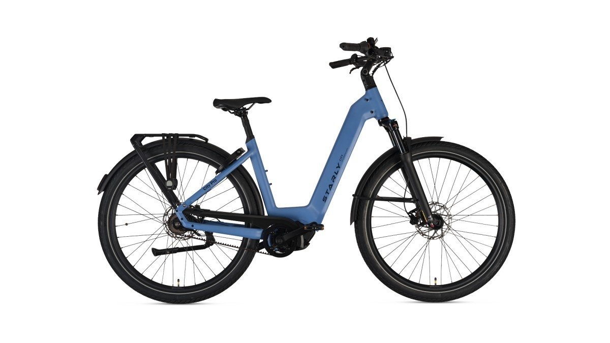 Starly Bikes City Pro Gates Steel Bleu 2027